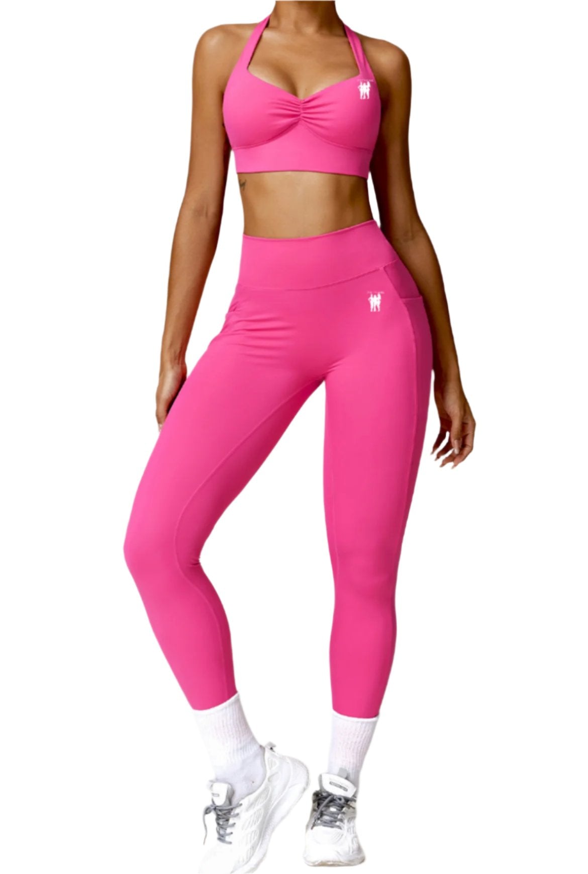 Halter Top & Leggings with Side Pockets